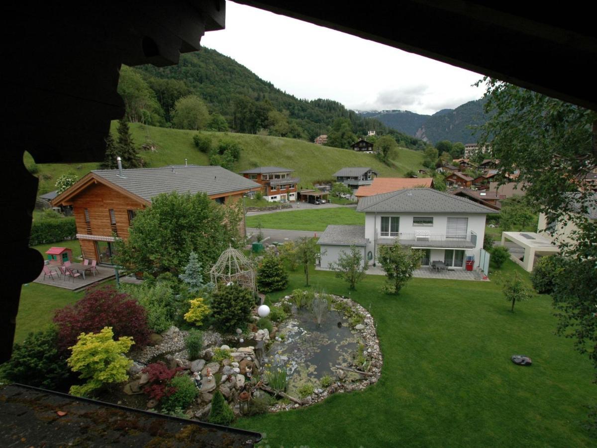 Pristine Home In A Charming Village Large Grassy Sunbathing Area View Of The M Nch And Jungfrau Wilderswil Exteriér fotografie