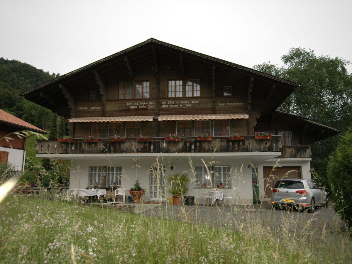 Pristine Home In A Charming Village Large Grassy Sunbathing Area View Of The M Nch And Jungfrau Wilderswil Exteriér fotografie
