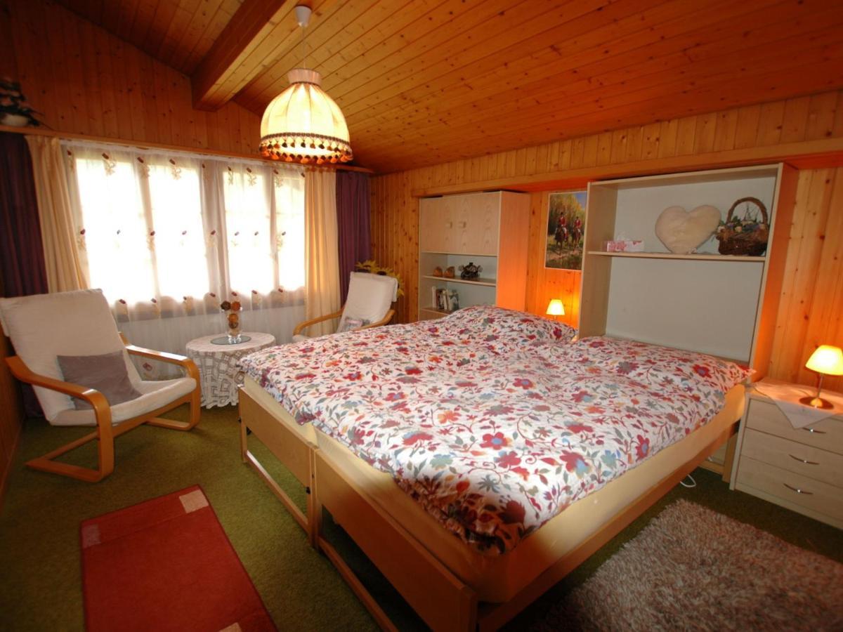 Pristine Home In A Charming Village Large Grassy Sunbathing Area View Of The M Nch And Jungfrau Wilderswil Exteriér fotografie