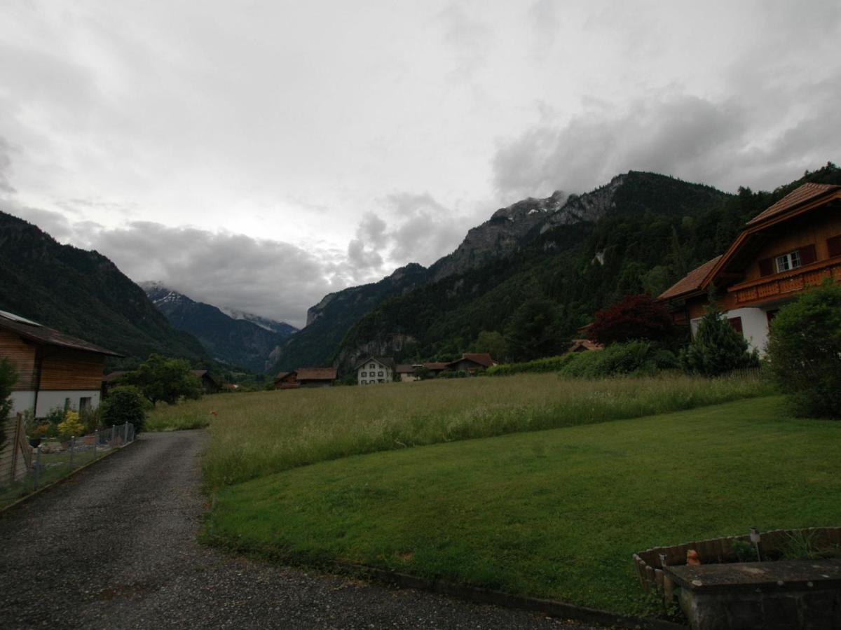 Pristine Home In A Charming Village Large Grassy Sunbathing Area View Of The M Nch And Jungfrau Wilderswil Exteriér fotografie